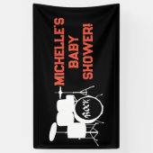 Rock a Bye Rock Star Guitare Baby shower bannière (Vertical)