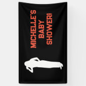 Rock a Bye Rock Star Guitare Baby shower bannière (Vertical)