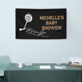 Rock a Bye Rock Star Guitare Baby shower bannière (Salon professionnel)