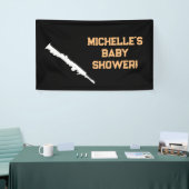 Rock a Bye Rock Star Guitare Baby shower bannière (Salon professionnel)