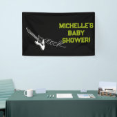 Rock a Bye Rock Star Guitare Baby shower bannière (Salon professionnel)