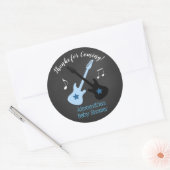 Rock a bye Rockstar Baby shower Favoriser Stickers (Enveloppe)