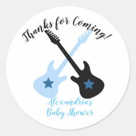 Rock A Dag Baby shower Small Favor Ronde Sticker