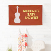 Rock a Dag Rock Star Guitar Baby shower Banner (Insitu)