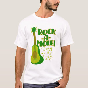 Rock A Mole Funny Avocado Cartoon Slogan Art T-Shi T-shirt