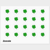 Rock-a-Shamrock Ronde Sticker (Vel)
