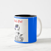 Rock aan. Mok (Voorkant rechts)