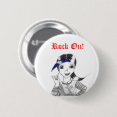 Rock aan. ronde button 5,7 cm (Voorkant /achterkant)