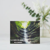 Rock affamé, Illinois Carte Postale (Debout devant)