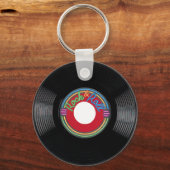 Rock and Roll 45 rpm Record Sleutelhanger (Voorkant)