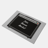 Rock and Roll Amplifier Custom Bericht Welkomstmat Deurmat (Schuin)