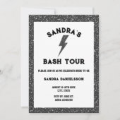 Rock and Roll Black Bach Tour Bachelorette Weekend Kaart (Voorkant)