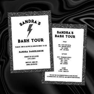 Rock and Roll Black Bach Tour Bachelorette Weekend Kaart