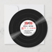 Rock and Roll Bolt Vinyl White Save The Date (Voorkant)
