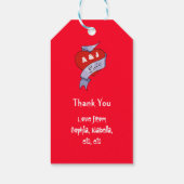 Rock and Roll Bruiloft Cadeaulabel (Achterkant)