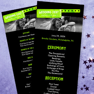 Rock and Roll Bruiloft Festival Bruiloft Programma