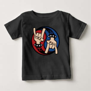 Rock and Roll Duivelhoorns Yin Yang