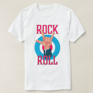 Rock and roll duivels hoorns t-shirt
