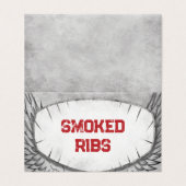 Rock and Roll - Food Label Kaart (Buitenkant ongevouwen)