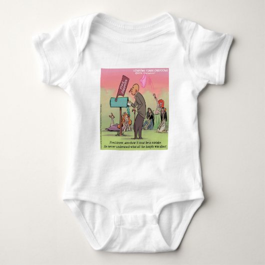 Rock And Roll Fred Grappig Romper (Voorkant)