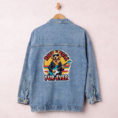 Rock and Roll Fur-Ever Golden Retriever Dog Denim Jacket (Hangar)