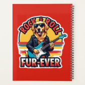 Rock and Roll Fur-Ever Golden Retriever Dog Planner (Achterkant)