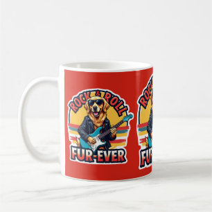 Rock and Roll Fur-Ever Golden Retriever Hond Koffiemok