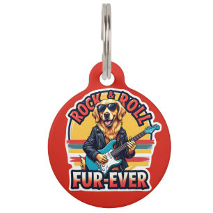 Rock and Roll Fur-Ever Goud Retriever Hond Huisdierpenning