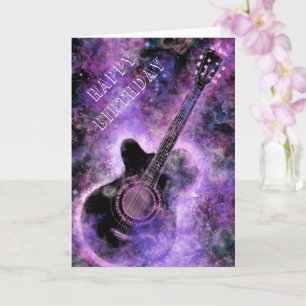 Rock and Roll Gitaar Verjaardagskaart Kaart
