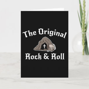 Rock And Roll Grappige Paastomb Christelijke Origi Kaart