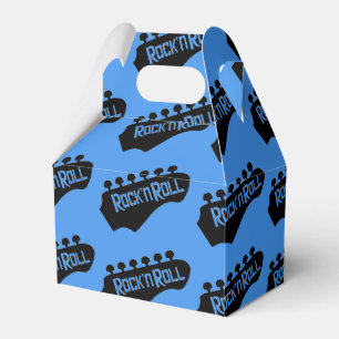 Rock and Roll Guitar Pattern Favor Box Bedankdoosjes