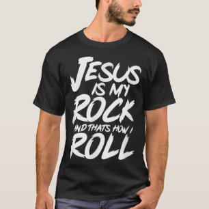 Rock and Roll Jesus Christelijk Band Rock Concert T-shirt