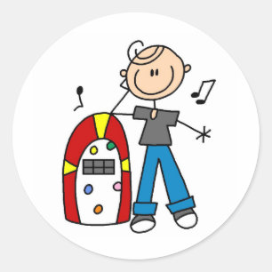 Rock and Roll Juke Box Sticker