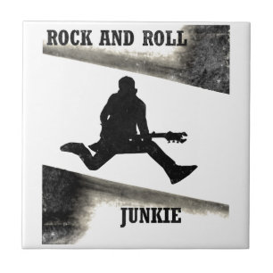 Rock and Roll Junkie Tegeltje