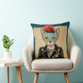 Rock and Roll Kitty Worpillow Kussen (Stoel)