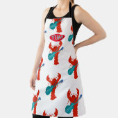 Rock and Roll Kreeft Gitaar Schaalbaars Patroon Schort (Insitu)