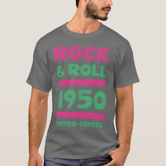 Rock and Roll-muziek 1950 Vintage vriend T-shirt