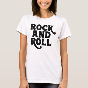 Rock and Roll muziek logo ontwerp T-shirt