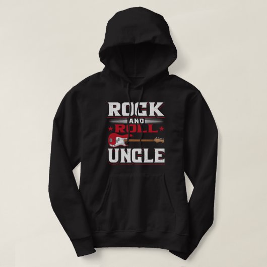 Rock and Roll oom Guitar Player Rock N Roll Musi Hoodie (Design voorkant)