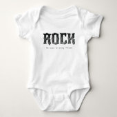 Rock and Roll over Terug naar Slaap Romper (Voorkant)