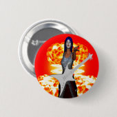 Rock and Roll Ronde Button 5,7 Cm (Voorkant /achterkant)