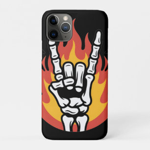 Rock and Roll Skelet Hand: Classic Rock On Gebaar iPhone 11 Pro Hoesje