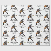 Rock and Roll Skeletons Verjaardagsfeest Cadeaupapier (Vlak)