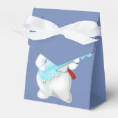 Rock and Roll Snowman Gift Box Bedankdoosjes (Voorkant Zijde)