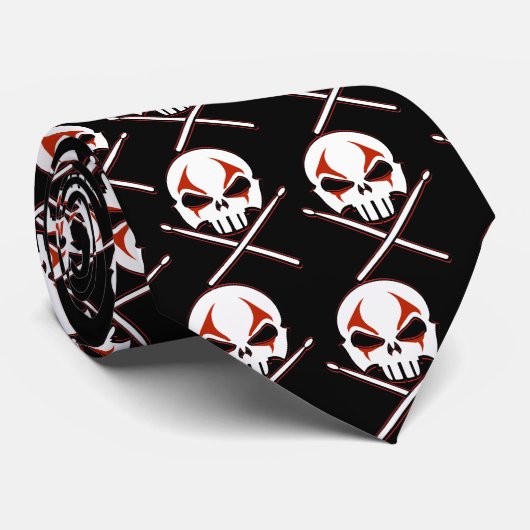 Rock and Roll Stropdas Death Metal Stropdas Aanpas (Opgerold)