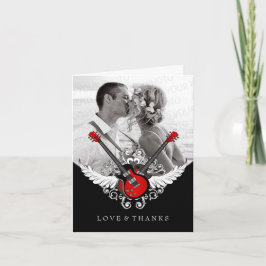 Rock and Roll Trouw Dank Je Bedankkaart