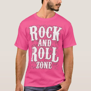 Rock and Roll Typografie Muziek Liefhebber T-shirt