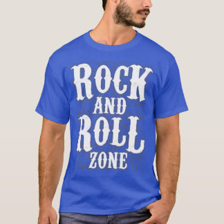 Rock and Roll Typografie Muziek Liefhebber T-shirt