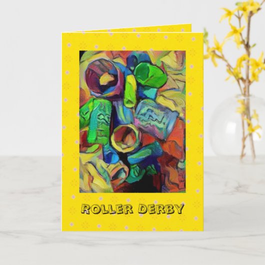 Rock and Roll Verjaardag Kaart (Gele Bloem)