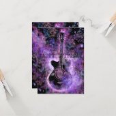 Rock and Roll Verjaardag Kaart (Voorkant / Achterkant in situ)